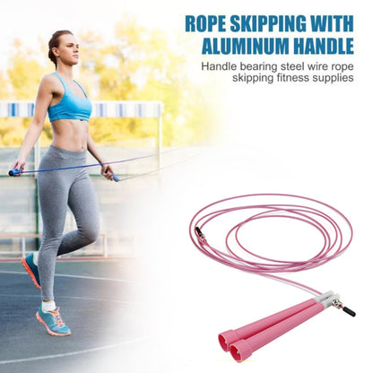 Steel Wire Skipping Skip Adjustable Fitness Jump Rope，Length: 3m, Steel Wire Jump Rope (Megenta), Steel Wire Jump Rope (Black), Steel Wire Jump Rope (Blue), Steel Wire Jump Rope (Grey), Steel Wire Jump Rope (Green), Steel Wire Jump Rope (Orange)