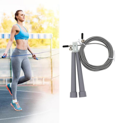 Steel Wire Skipping Skip Adjustable Fitness Jump Rope，Length: 3m, Steel Wire Jump Rope (Megenta), Steel Wire Jump Rope (Black), Steel Wire Jump Rope (Blue), Steel Wire Jump Rope (Grey), Steel Wire Jump Rope (Green), Steel Wire Jump Rope (Orange)