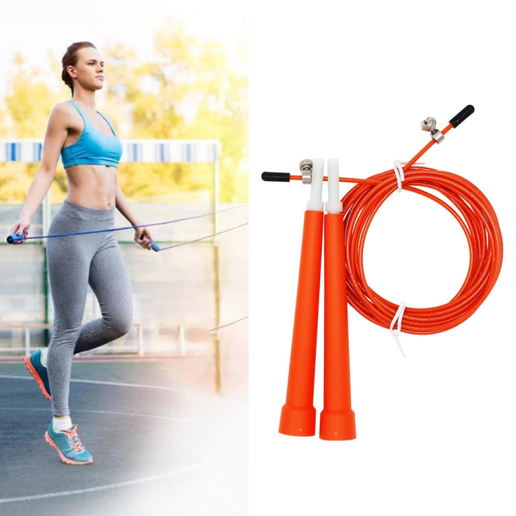Steel Wire Skipping Skip Adjustable Fitness Jump Rope，Length: 3m, Steel Wire Jump Rope (Megenta), Steel Wire Jump Rope (Black), Steel Wire Jump Rope (Blue), Steel Wire Jump Rope (Grey), Steel Wire Jump Rope (Green), Steel Wire Jump Rope (Orange)