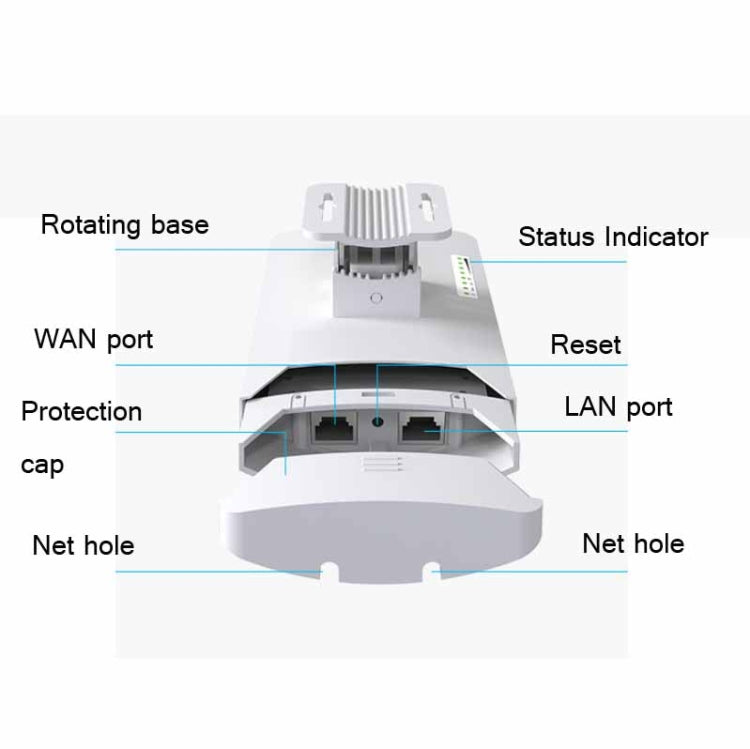 COMFAST CF-E120A 5.8G Outdoor Wireless High-Power Monitoring CPE Bridge, US Plug, EU Plug