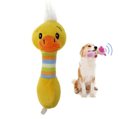 Cute Pet Dog Toys Chew Squeaker Animals Pet Toys Plush Puppy Honking Squirrel For Dogs Cat Chew Squeak Toy Dog Goods