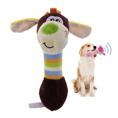 Cute Pet Dog Toys Chew Squeaker Animals Pet Toys Plush Puppy Honking Squirrel For Dogs Cat Chew Squeak Toy Dog Goods