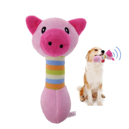 Cute Pet Dog Toys Chew Squeaker Animals Pet Toys Plush Puppy Honking Squirrel For Dogs Cat Chew Squeak Toy Dog Goods