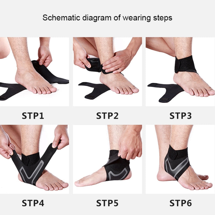Sport Ankle Support Elastic High Protect Sports Ankle Equipment Safety Running Basketball Ankle Brace Support, L, Left (Black Grey), L, Right (Black Grey), S, Left (Black Grey), S, Right (Black Grey), M, Left (Black Grey), M, Right (Black Grey)