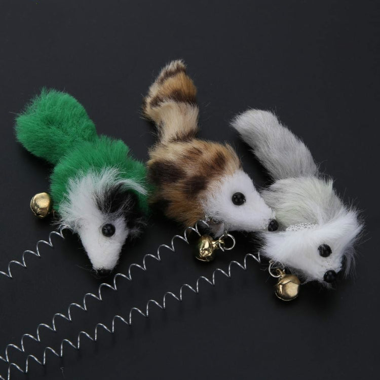 3 PCS Funny Cat Toys Elastic Feather False Mouse Bottom Sucker Toys for Cat Kitten Playing Pet Seat Scratch Toy Pet Cat Product, Feather Funny Cat Toys