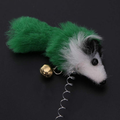3 PCS Funny Cat Toys Elastic Feather False Mouse Bottom Sucker Toys for Cat Kitten Playing Pet Seat Scratch Toy Pet Cat Product, Feather Funny Cat Toys