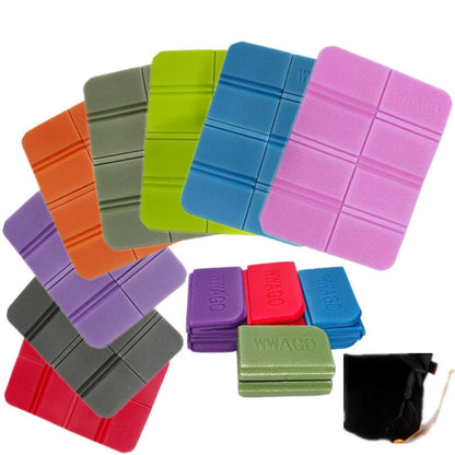 XPE Folder Camping Mat Folding Portable Small Cushion Moisture-Proof Waterproof Prevent Dirty Picnic Mat  Beach Pad, 38.5x27.5cm Blue, 38.5x27.5cm Fruit Green, 38.5x27.5cm Orange