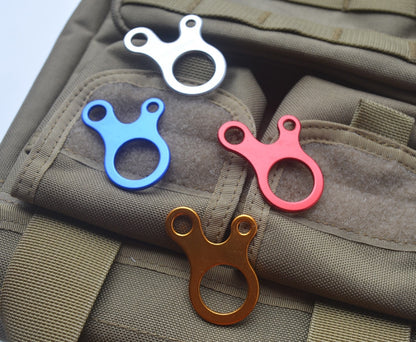 10 PCS Camping Tent Cord Rope Fastener Carabiner Hook Hanger Tightener Wind Rope Buckles, Aluminum alloy buckle(Blue), Aluminum alloy buckle(Silver)