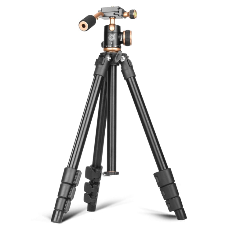 Q160s 4-Section Folding Legs Live Broadcast Aluminum Alloy Tripod Mount with Damping Tripod Ball-Head, Q160s