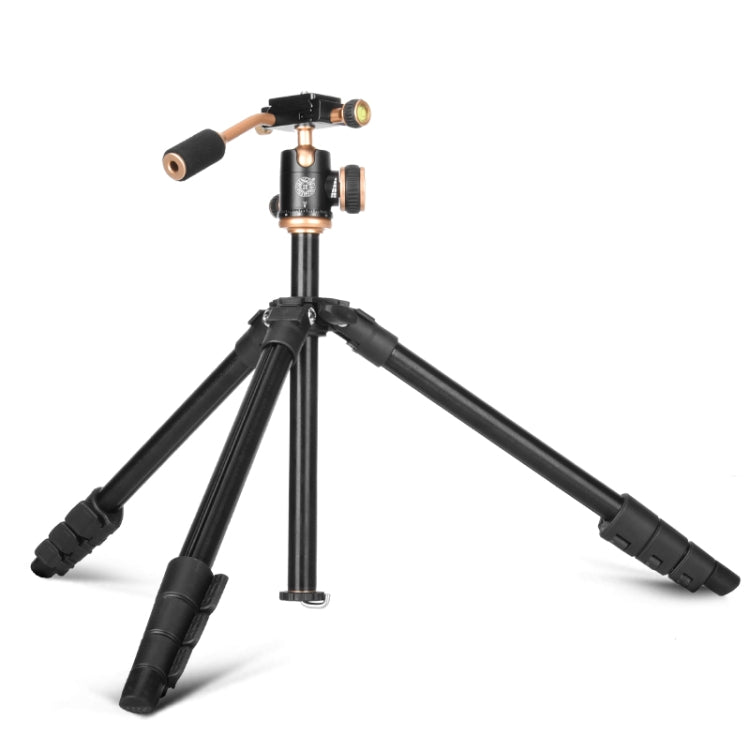 Q160s 4-Section Folding Legs Live Broadcast Aluminum Alloy Tripod Mount with Damping Tripod Ball-Head, Q160s
