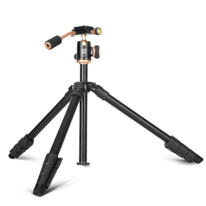 Q160s 4-Section Folding Legs Live Broadcast Aluminum Alloy Tripod Mount with Damping Tripod Ball-Head, Q160s