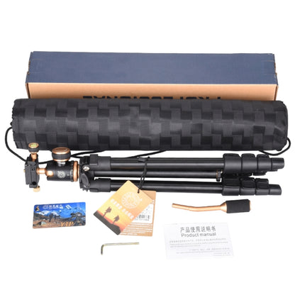 Q160s 4-Section Folding Legs Live Broadcast Aluminum Alloy Tripod Mount with Damping Tripod Ball-Head, Q160s