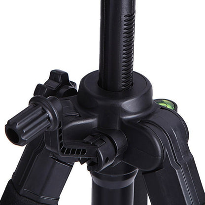 Q111 4-Section Folding Legs Live Broadcast Aluminum Alloy Tripod Mount with Three-dimensional Damping Tripod Heads, Q111