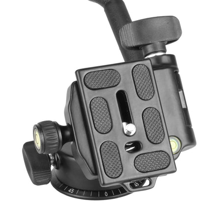Q08 Three-Dimensional Damping 360 Degree Panorama Scale Leveling Metal Tripod Heads, Q08