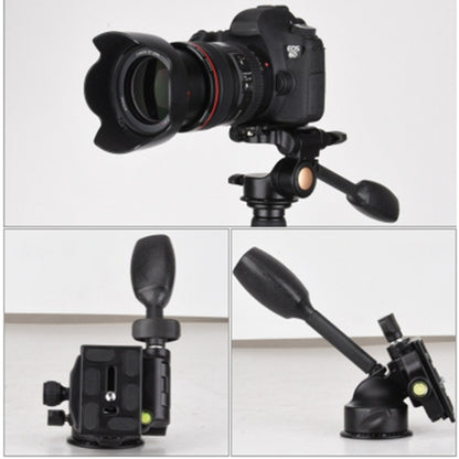 Q08 Three-Dimensional Damping 360 Degree Panorama Scale Leveling Metal Tripod Heads, Q08