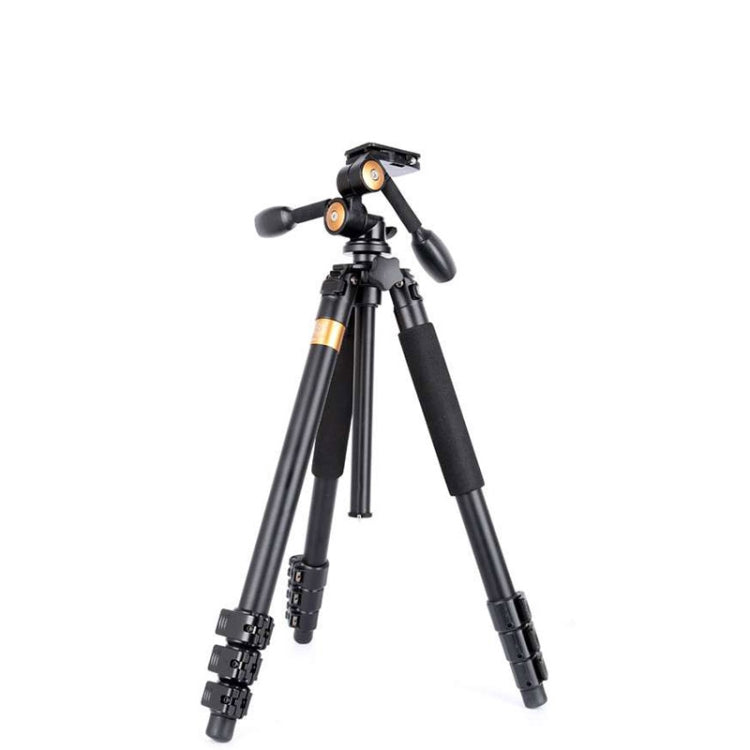 Q620 4-Section Folding Legs Heavy Duty Aluminum Alloy Tripod With Three-Dimensional Damping Tripod Heads, Q620