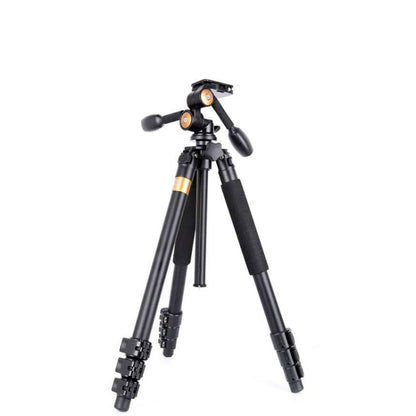 Q620 4-Section Folding Legs Heavy Duty Aluminum Alloy Tripod With Three-Dimensional Damping Tripod Heads, Q620