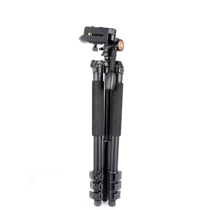 Q620 4-Section Folding Legs Heavy Duty Aluminum Alloy Tripod With Three-Dimensional Damping Tripod Heads, Q620