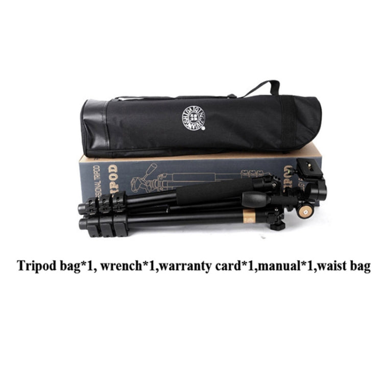 Q620 4-Section Folding Legs Heavy Duty Aluminum Alloy Tripod With Three-Dimensional Damping Tripod Heads, Q620