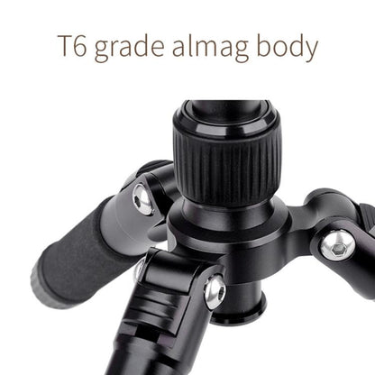 Xiletu FM5S-MINI 5-Section Folding Legs Mini Desktop Tripod Mount, Red, Black, Titanium