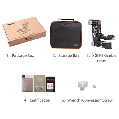 Xiletu Xgh3 360 Degree Rotation Horizontal Cantilever Hollow Gimbal Tripod Head, Xgh3