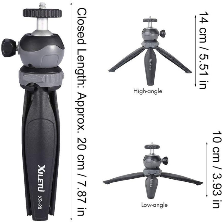 Xiletu XS-20 Desktop Ultra Convenient Lightweight Mini Mobile Phone Live Tripod, XS-20