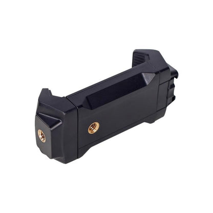 Live Broadcast Tripod Mount Phone Clamp with 1/4 inch Screw Holes & Cold Shoe Base, Phone Clamp