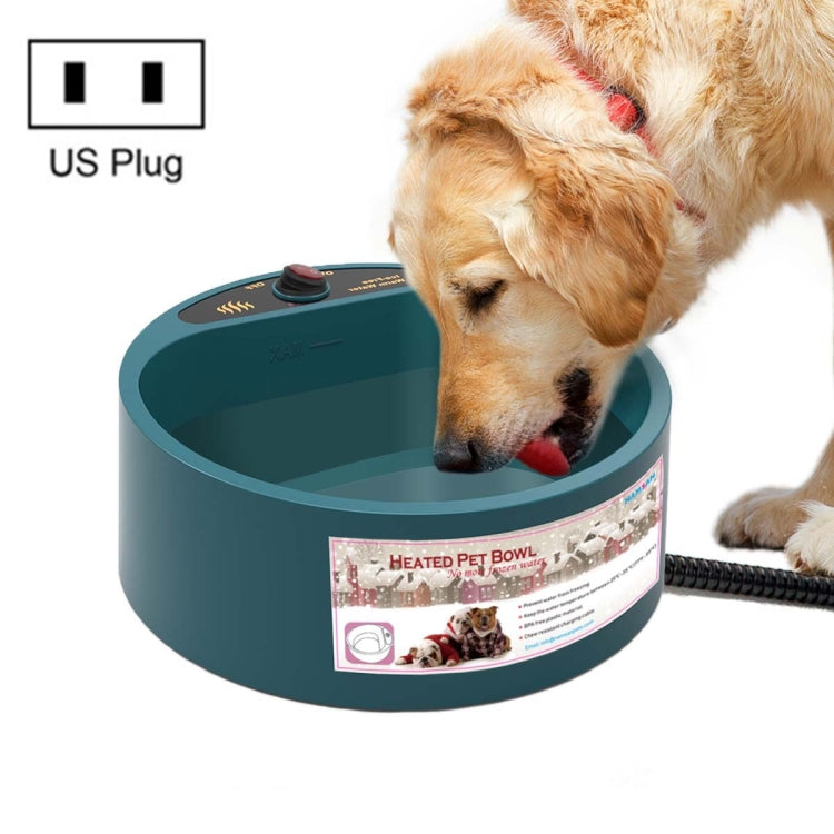 Pet Heating Bowl Cat And Dog Food Tray Automatic Constant Temperature And Heat Preservation Water Bowl, US Plug 110-130V, JP Plug 110-130V