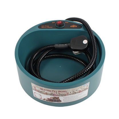 Pet Heating Bowl Cat And Dog Food Tray Automatic Constant Temperature And Heat Preservation Water Bowl, US Plug 110-130V, JP Plug 110-130V
