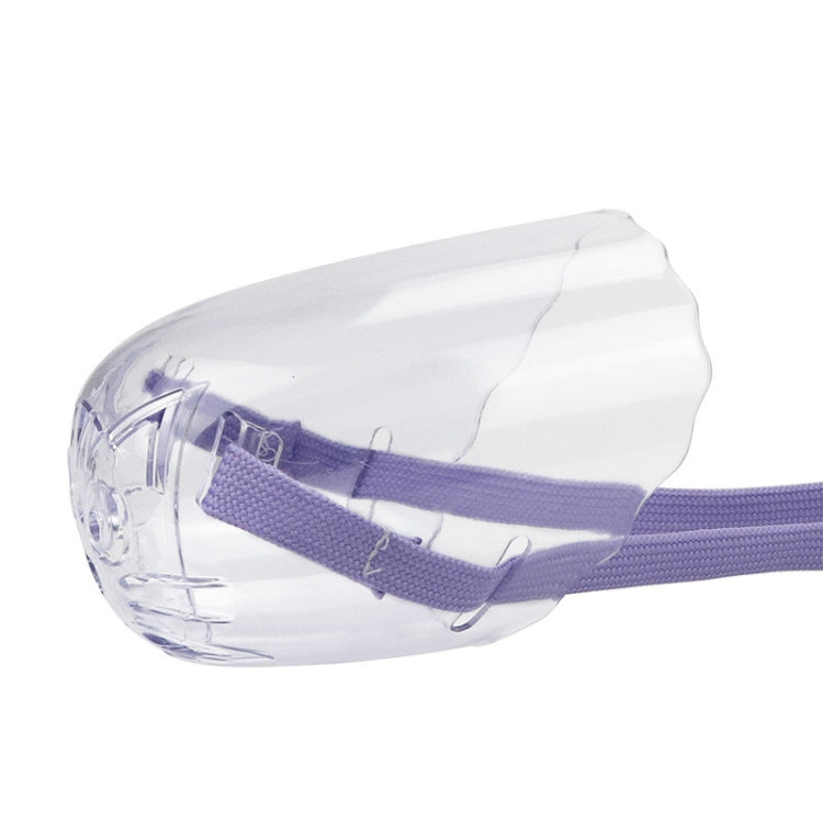 Pets Bathing Injection Anti-Bite Transparent Muzzle, M