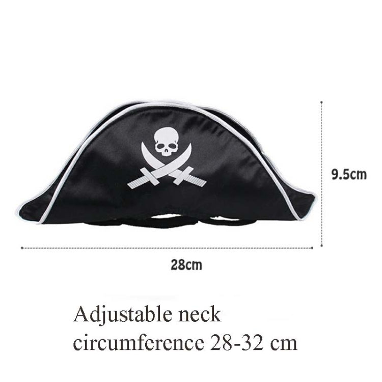 Pet Supplies Halloween Pirate Hat Cat And Dog Wig White Pirate Hat, White Pirate Hat,