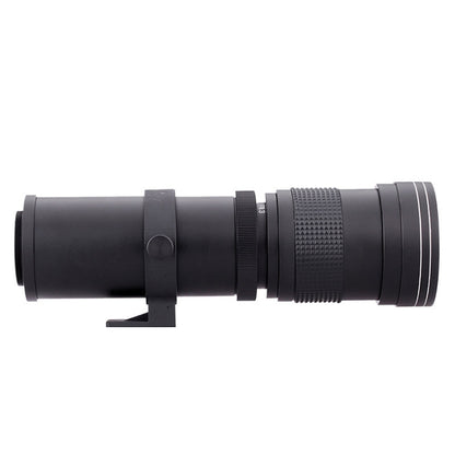 Lightdow 420-800mm Zoom Camera Lens Optical Glass Coating Photographic Lens, 420-800mm Black
