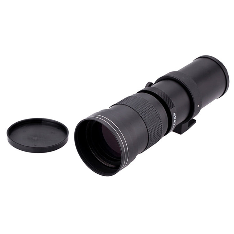 Lightdow 420-800mm Zoom Camera Lens Optical Glass Coating Photographic Lens, 420-800mm Black