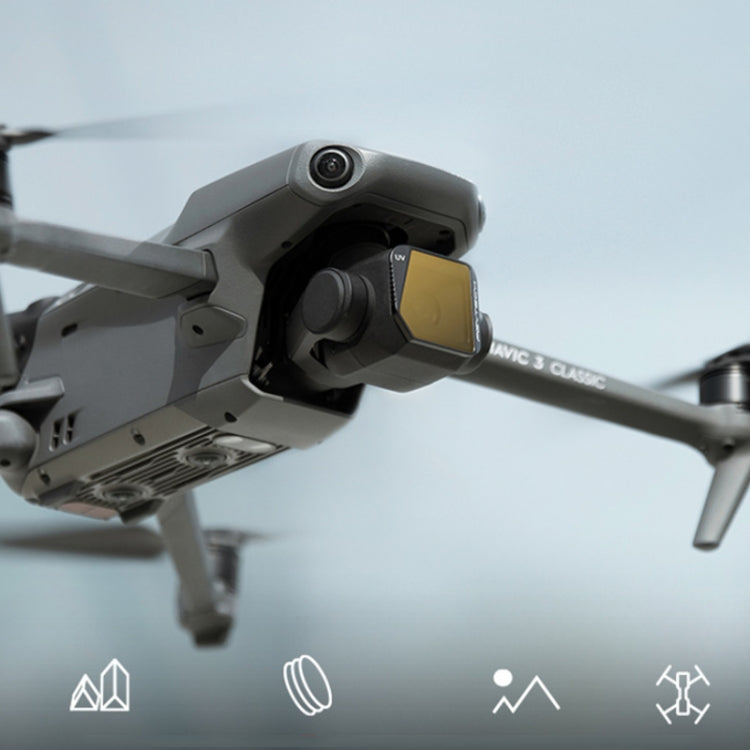for DJI Mavic 3 Classic PGYTECH Multi-layer Coated Filter, UV, CPL, VND（6-9 Gear）, CPL+ND-PL Set