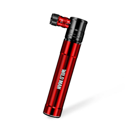 WILD MAN Mountain Road Bike Portable Bicycle Pump Us And French Mouth Universal Pump Mini Basketball Football Pump, GK8 (Red), GK8 (Silver)