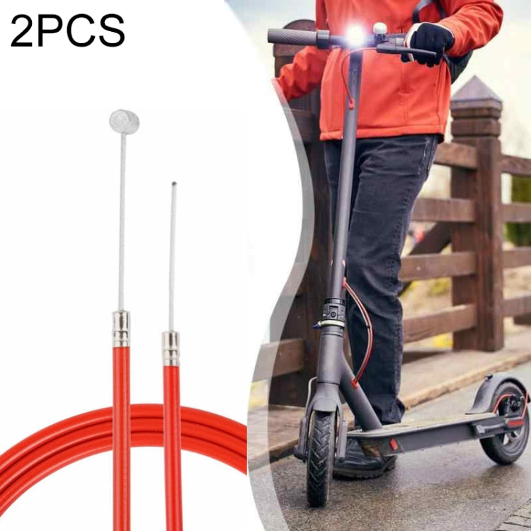 2 PCS For Xiaomi Mijia M365 Electric Scooter Rear Disc Brake Cable Brake Pipeline