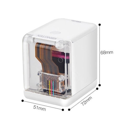 Mbrush Handheld Printer Custom Content Portable Full Color Inkjet Printer with Ink Cartridges, Mbrush