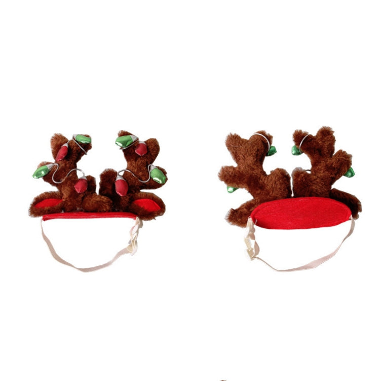 Pet Supplies Puppy Christmas Hat Holiday Jewelry Sequined Antlers, S, M