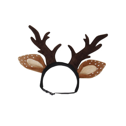 Pet Christmas Dress Up Holiday Ornament Antlers Hair Band, S, L