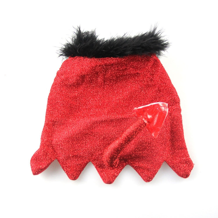 Pet Costume Holiday Warm Halloween Shiny Little Devil Tail Cloak, S, M, L, XL, XXL