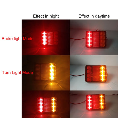 2 PCS CNSUNNY LIGHT DC 12V Car Truck Trailer Caravans LED Rear Tail Warning Brake Lights, Warning Brake Lights