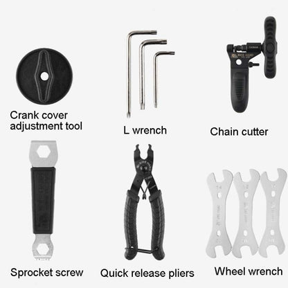 BIKEHAND Bicycle Tool Box Set Renovation Vehicle Tool Kit Riding Equipment Accessories, 2