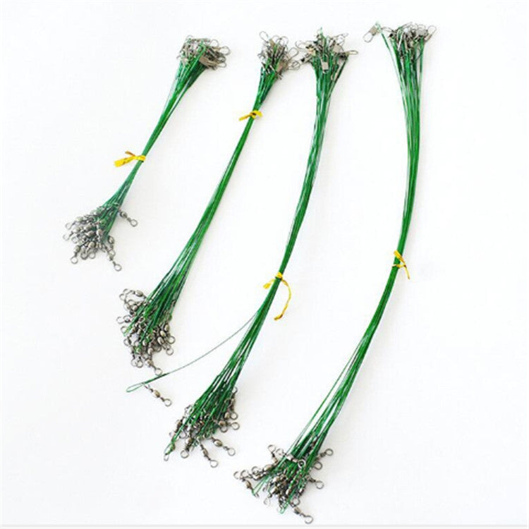 20 PCS Luya Front Wire With Pin Wire Anti-bite Wire, 20CM, 25CM, 30CM, 15CM