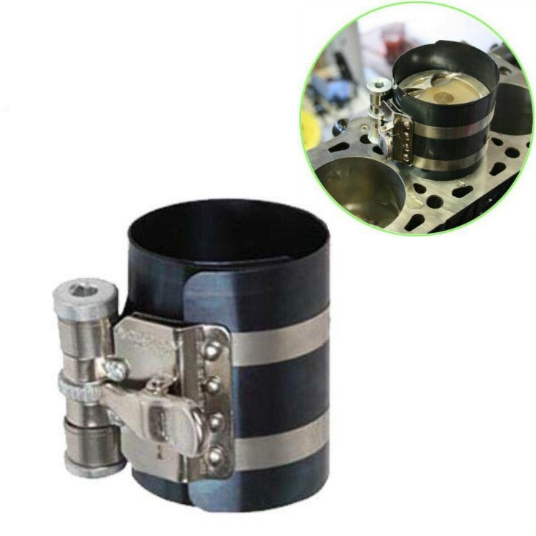 2 PCS Piston Ring Compressor Shrinker Piston Ring Installation Tool Engine Repair Tool, 3 inch, 4 inch, 6 inch