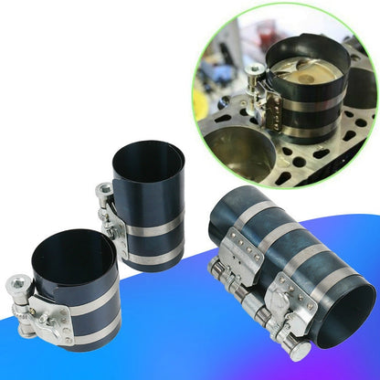 2 PCS Piston Ring Compressor Shrinker Piston Ring Installation Tool Engine Repair Tool, 3 inch, 4 inch, 6 inch