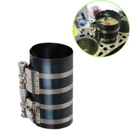 2 PCS Piston Ring Compressor Shrinker Piston Ring Installation Tool Engine Repair Tool, 3 inch, 4 inch, 6 inch