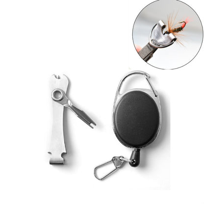 Outdoor Fishing Supplies Fishing Clamp Fishing Line Scissors Telescopic Keychain, 2 in 1 With Keychain, 3 in 1  Fishing Line Knife, 3 in 1 With Keychain
