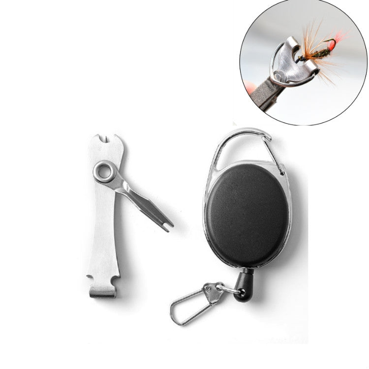 Outdoor Fishing Supplies Fishing Clamp Fishing Line Scissors Telescopic Keychain, 2 in 1 With Keychain, 3 in 1  Fishing Line Knife, 3 in 1 With Keychain