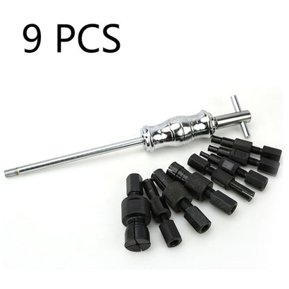 9 In 1 Inner Bearing Pull Code Puller Inner Hole Peilin Sliding Hammer Group Puller Inner Bearing Remove Tool, 9 In 1