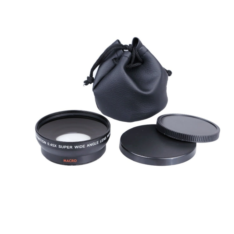 52mm 2 In 1 0.45x Wide-Angle + Macro Camera Lens, 52mm 0.45x